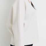 Ribbon blouse (White)