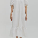 V-neck One-piece【White】