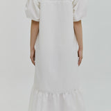 V-neck One-piece【White】
