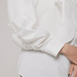 Ribbon blouse(White)