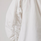 Ribbon blouse(White)