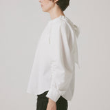 Ribbon blouse(White)
