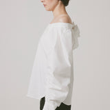 Ribbon blouse(White)