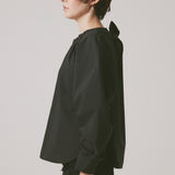 Ribbon blouse(Black)