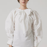 Ribbon blouse(White)