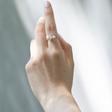 Double Pearl ring
