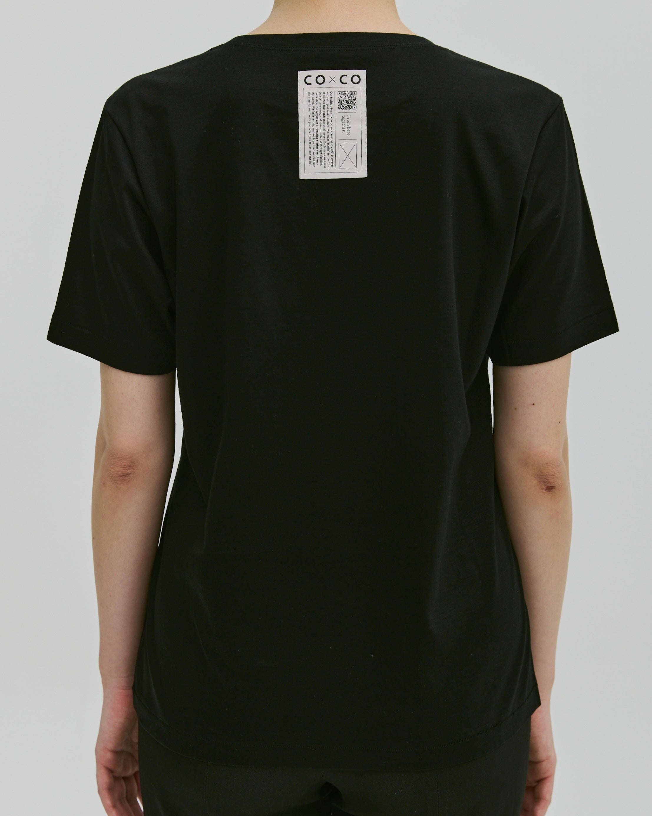 新品タグ付き M'S GRACY 五分袖 襟付きTシャツ 黒 新品タグ付き M'S GRACY 五分袖 襟付きTシャツ 黒