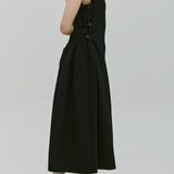 Bustier flare One-piece [Black]