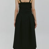 Bustier flare One-piece [Black]