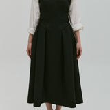 Bustier flare One-piece [Black]